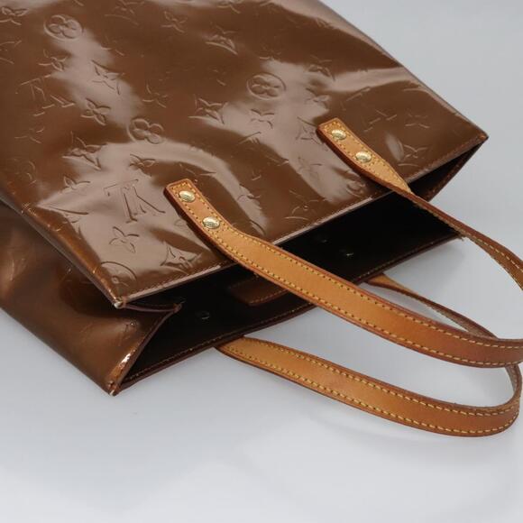 LOUIS VUITTON Monogram Vernis Reade MM Hand Bag Bronze M91143 - Picture 6 of 16